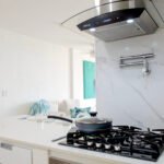 4 burner stove + pot filler + extractor